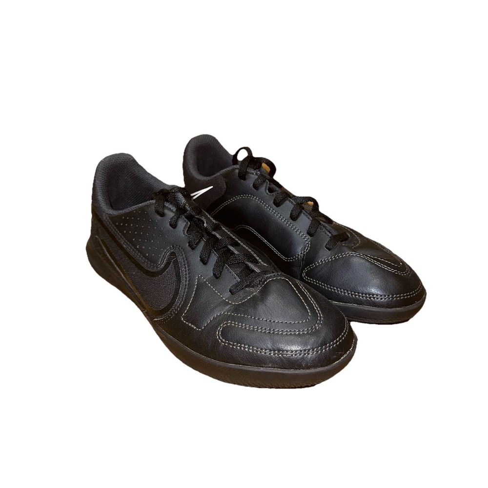 New Nike Tiempo DA13332-001 Shadow Pack Indoor Soccer Black Shoes Size Youth 4